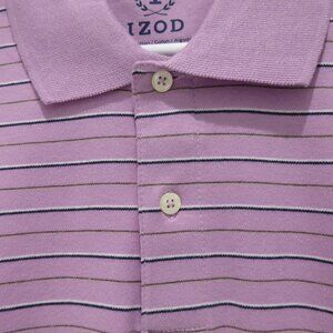 Izod Polo/Golf Shirt Mens Regular Medium Made in Egypt Cotton